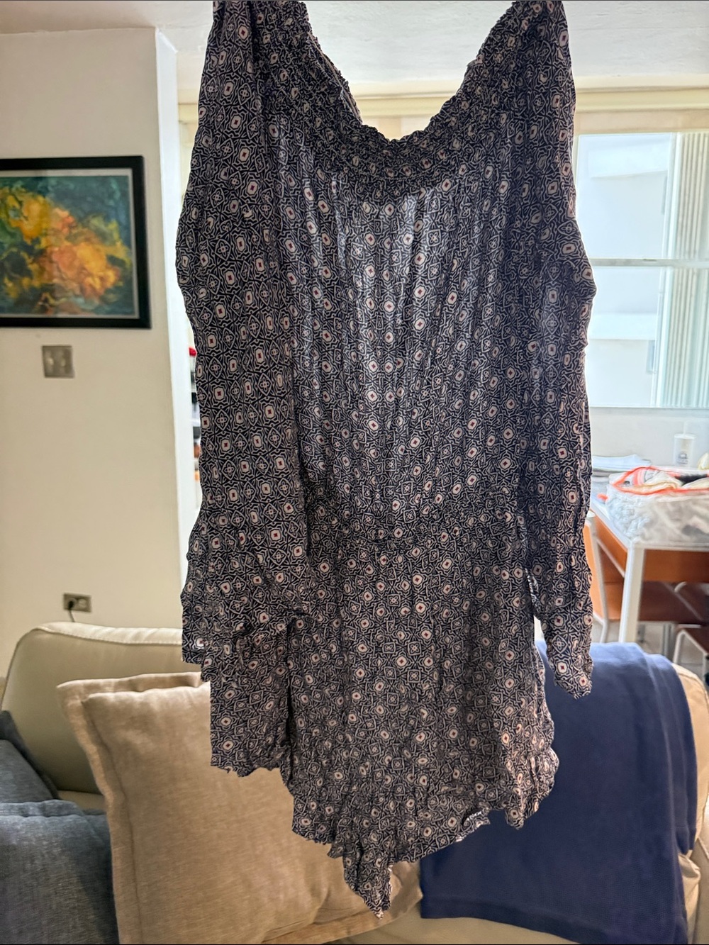 Abercrombie & Fitch Navy Blue Floral Mini Dress